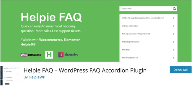 افزونه Helpie FAQ