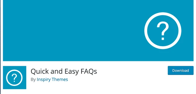 افزونه Quick and Easy FAQs